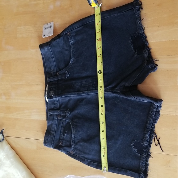 Free People Makai Cutoff Jean Shorts, Washed Black, 26 - Picture 15 of 16
